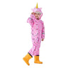 Little Surprise Box Pink Unicorn Theme All Over Jumpsuit / Playsuit Raincoat for Kids - LSB-S4-JS-Pinkunicorn-Small