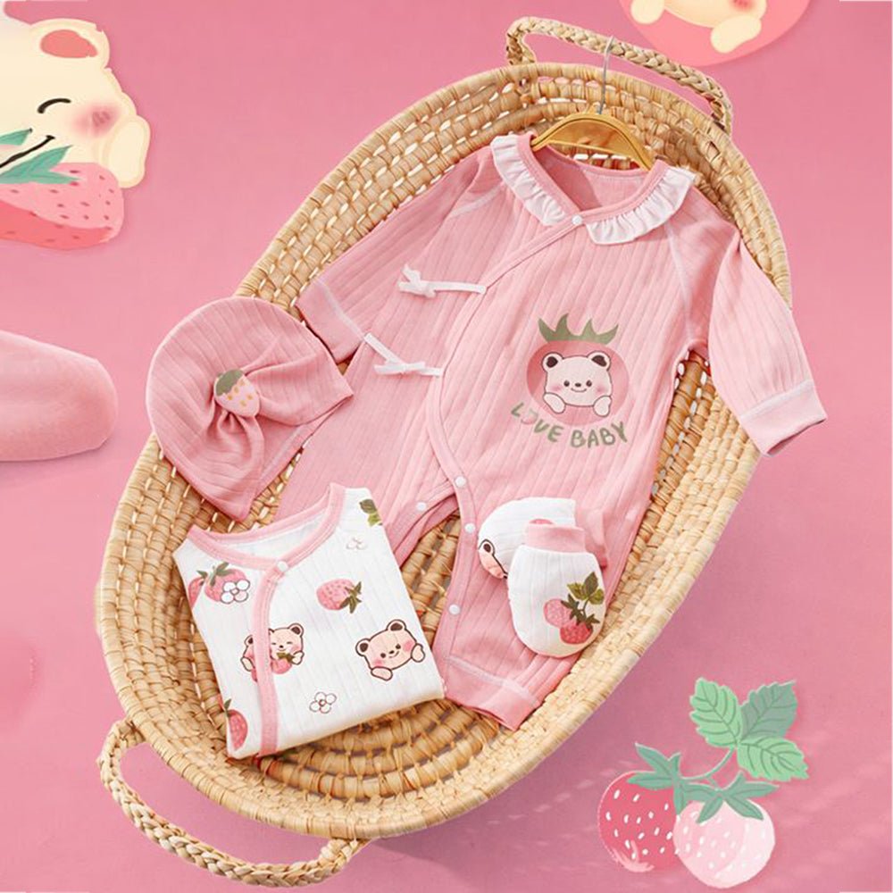 Little Surprise Box Pinkberry Ted Newborn Gift Box for Baby Girl - Gift Set