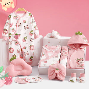 Little Surprise Box Pinkberry Ted Newborn Gift Box for Baby Girl - Gift Set