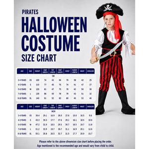 Little Surprise Box Pirates Theme Halloween Costume for Boys - 4-5 Years Halloween