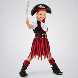 Little Surprise Box Pirates Theme Kids Halloween Costume Dress Up for Girls - L Halloween