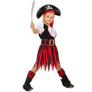 Little Surprise Box Pirates Theme Kids Halloween Costume Dress Up for Girls - L Halloween