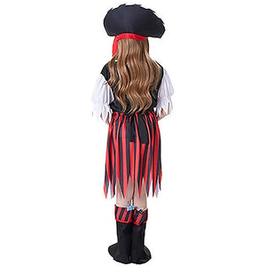 Little Surprise Box Pirates Theme Kids Halloween Costume Dress Up for Girls - L Halloween