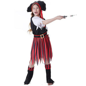 Little Surprise Box Pirates Theme Kids Halloween Costume Dress Up for Girls - L Halloween