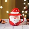 Little Surprise box Pointed Hat Santa Ceramic Hot Chocolate and Coffee Christmas Mug - Christmas Cutlery