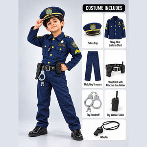 Little Surprise Box, Police Kids Halloween Costume Fancy Dress Up - XS Halloween Costumes