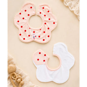 Little Surprise Box Polka Rabbit Bib Set 3PCS | The Mom Store - Bedding