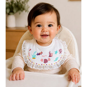 Little Surprise Box Polka Rabbit Bib Set 3PCS | The Mom Store - Bedding