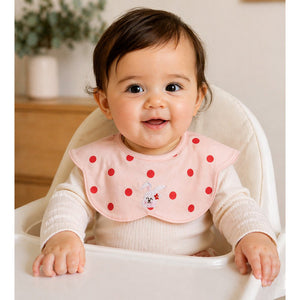 Little Surprise Box Polka Rabbit Bib Set 3PCS | The Mom Store - Bedding