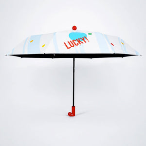 Little Surprise Box Polka Red Boot Handle Umbrella | The Mom Store - Monsoon Wear
