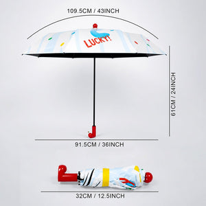 Little Surprise Box Polka Red Boot Handle Umbrella | The Mom Store - Monsoon Wear