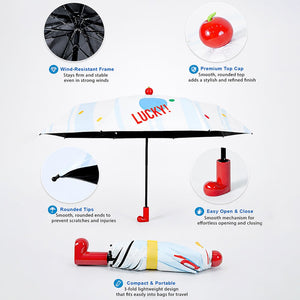 Little Surprise Box Polka Red Boot Handle Umbrella | The Mom Store - Monsoon Wear
