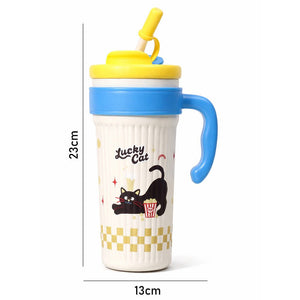 Little Surprise Box Popcorn Cat Stainless Steel Tumbler 750ml - Water Bottle