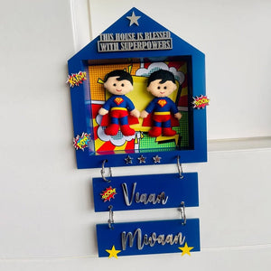 Little Surprise Box Power brothers Personalised Name Plaque -