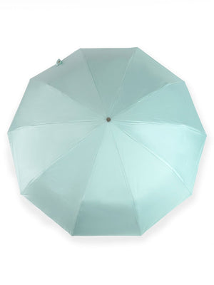 Little Surprise Box Premium 3 fold Auto Closure umbrella for Adults - LSB - UM - 3F - MINT - GOLD