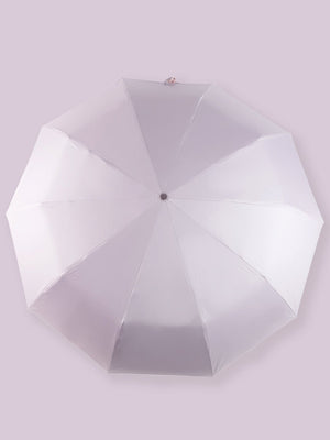 Little Surprise Box Premium 3 fold Auto Closure umbrella for Adults - LSB - UM - 3F - PURP - GOLD