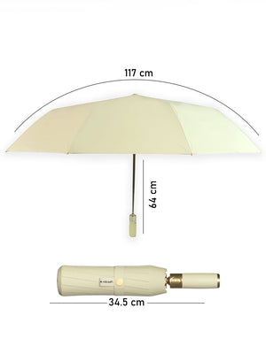 Little Surprise Box Premium 3 fold Auto Closure umbrella for Adults - LSB - UM - 3F - CRM - GOLD