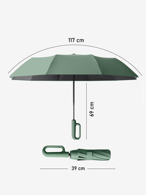 LITTLE SURPRISE BOX-Umbrella-Little Surprise Box Premium Convenient U handle Grip 3 fold Auto Closure umbrella for Adults