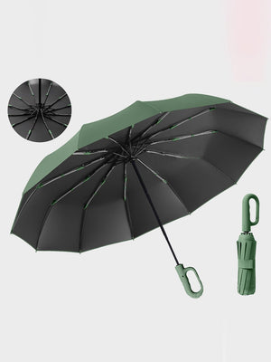 LITTLE SURPRISE BOX-Umbrella-Little Surprise Box Premium Convenient U handle Grip 3 fold Auto Closure umbrella for Adults