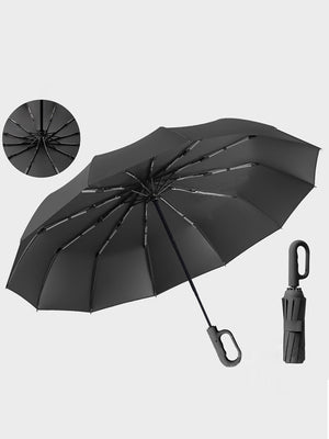 LITTLE SURPRISE BOX-Umbrella-Little Surprise Box Premium Convenient U handle Grip 3 fold Auto Closure umbrella for Adults