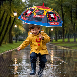 Little Surprise Box Print Umbrella for Kids | The Mom Store - RACECAR Kids Umbrella