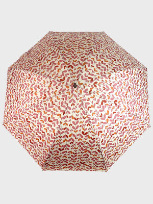 Little Surprise Box, Printed Big size Umbrella for Adults - LSB - UM - PNKBRWN - LEAF