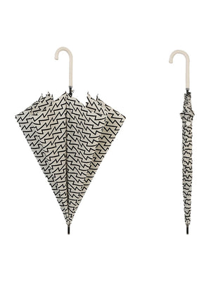 Little Surprise Box, Printed Big size Umbrella for Adults - LSB - UM - BLKWHT - MONO