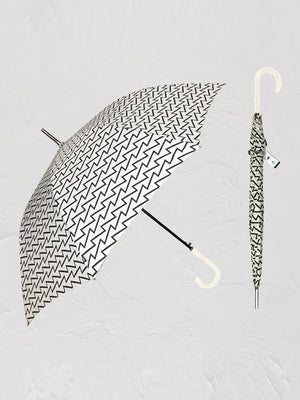 Little Surprise Box, Printed Big size Umbrella for Adults - LSB - UM - BLKWHT - MONO