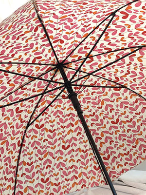 Little Surprise Box, Printed Big size Umbrella for Adults - LSB - UM - PNKBRWN - LEAF