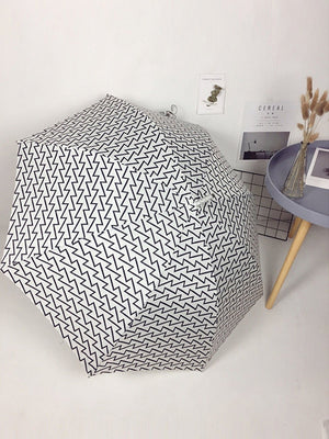 Little Surprise Box, Printed Big size Umbrella for Adults - LSB - UM - BLKWHT - MONO