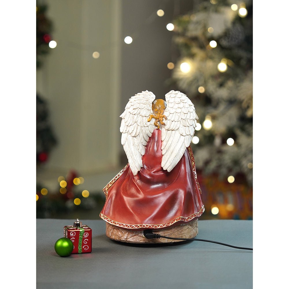 Little Surprise Box Protective Angel Rotating , Musical and Lit Nativity Set for Christmas Decoration & Décor - Christmas Decor