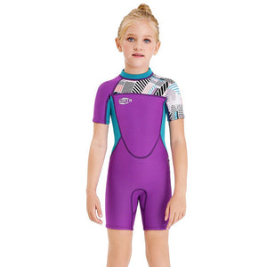 Little Surprise Box Purple Abstract Swimwear - LSB-SW-PURABSTR-S