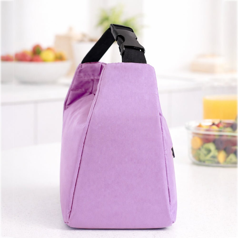 Little Surprise Box Purple Adjustable Buckle Hook Style Insulated Lunch Bag for Kids & Adults - Lunch Bags