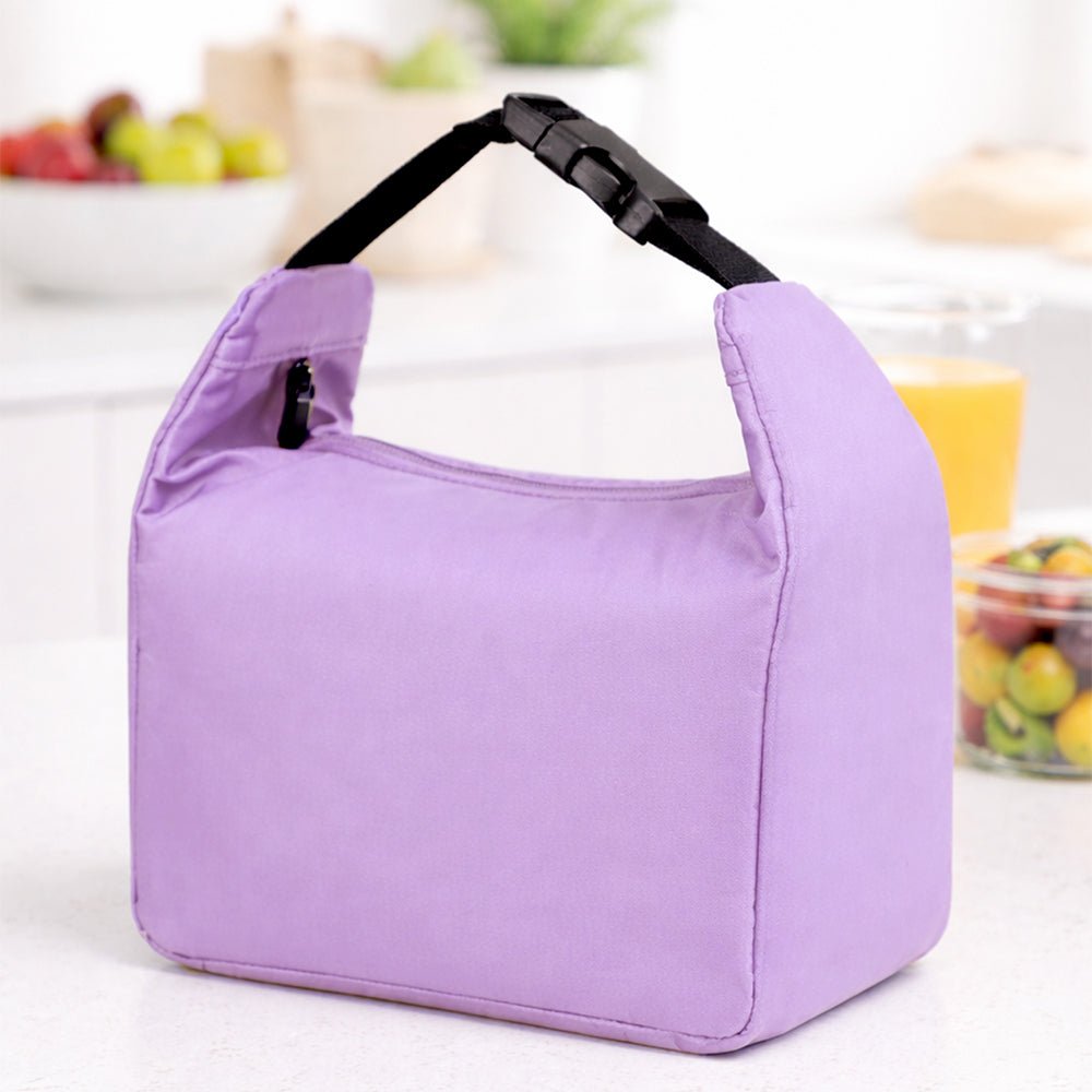 Little Surprise Box Purple Adjustable Buckle Hook Style Insulated Lunch Bag for Kids & Adults - Lunch Bags