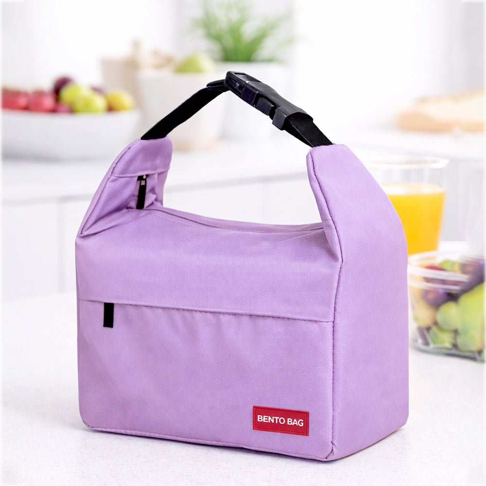 Little Surprise Box Purple Adjustable Buckle Hook Style Insulated Lunch Bag for Kids & Adults - Lunch Bags
