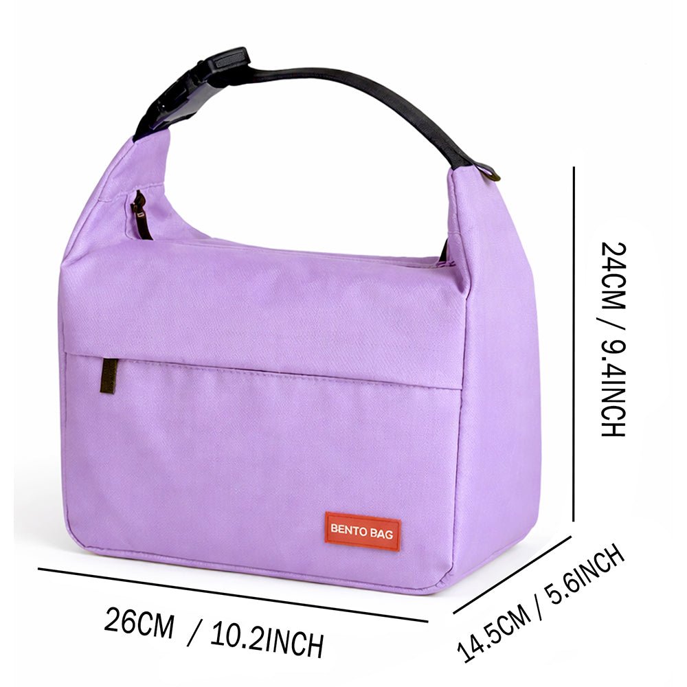 Little Surprise Box Purple Adjustable Buckle Hook Style Insulated Lunch Bag for Kids & Adults - Lunch Bags