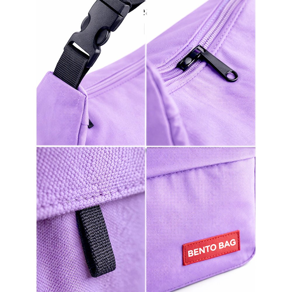 Little Surprise Box Purple Adjustable Buckle Hook Style Insulated Lunch Bag for Kids & Adults - Lunch Bags