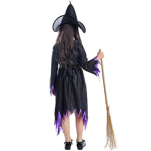 Little Surprise Box Purple Bat Witch Kids Halloween Costume - L Halloween