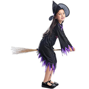 Little Surprise Box Purple Bat Witch Kids Halloween Costume - L Halloween