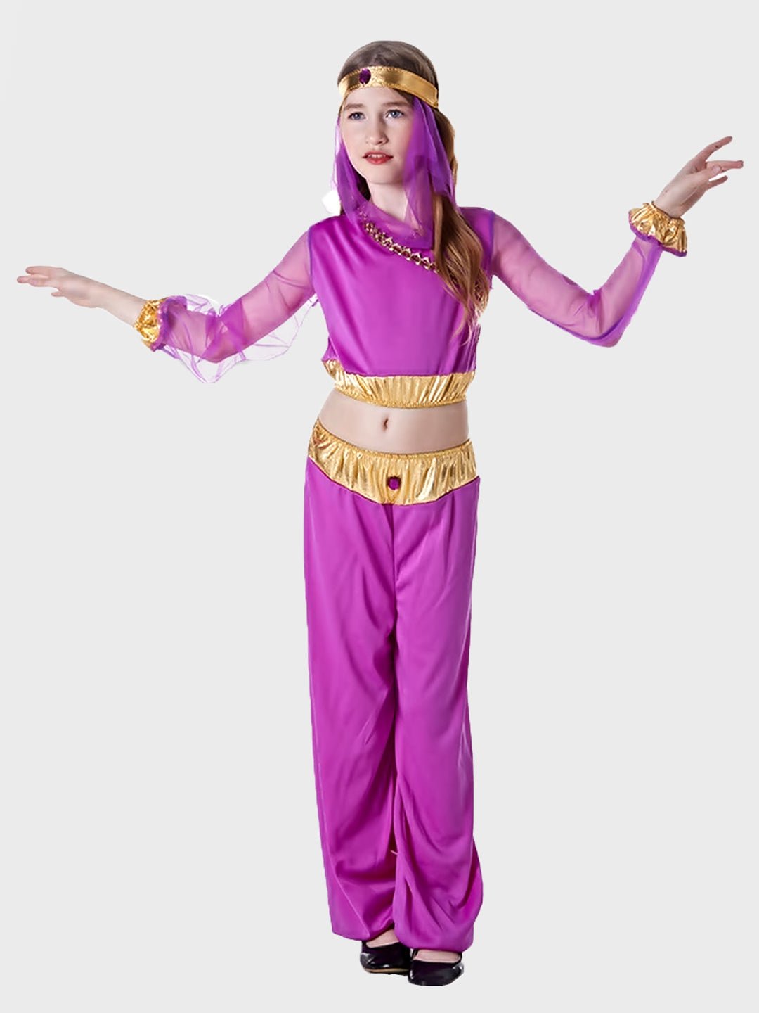 Little Surprise Box, Purple Genie, Kids Halloween Costume Fancy Dress Up - LSB - HWC - PURPLGENIE - 7 - 8Y
