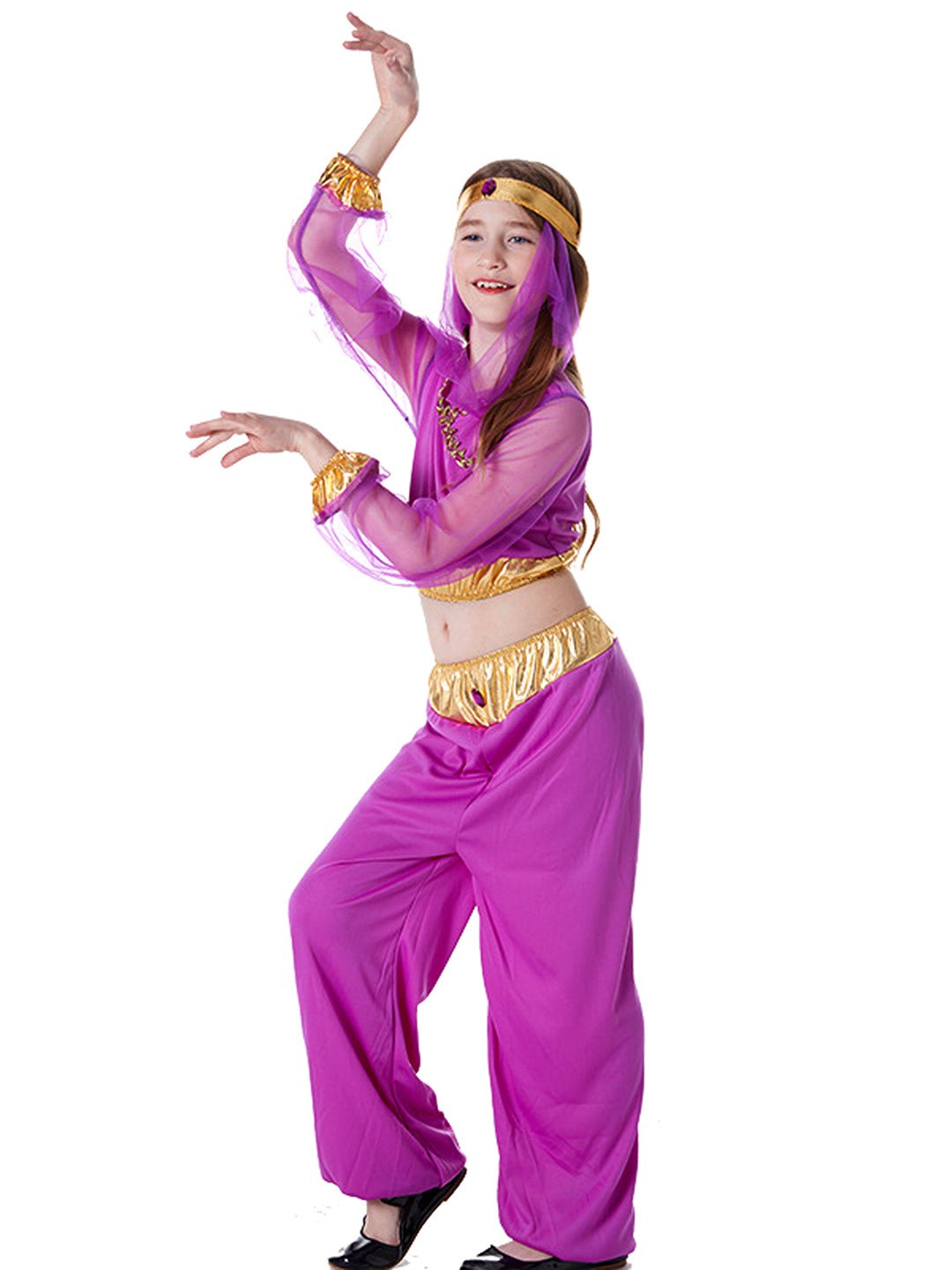 Little Surprise Box, Purple Genie, Kids Halloween Costume Fancy Dress Up - LSB - HWC - PURPLGENIE - 7 - 8Y