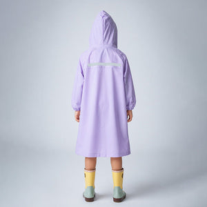 Little Surprise Box Purple Giraffe Raincoat | The Mom Store - XL Kids Raincoat
