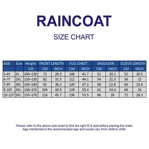 Little Surprise Box Purple Giraffe Raincoat | The Mom Store - XL Kids Raincoat