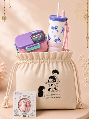Little Surprise Box Purple Rakhi Gift Combo - Rakhi Combo
