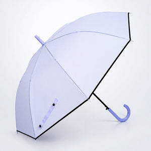 Little Surprise Box Purple Solid Border Umbrella | The Mom Store - Monsoon Wear