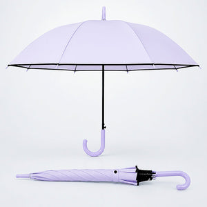Little Surprise Box Purple Solid Border Umbrella | The Mom Store - Monsoon Wear