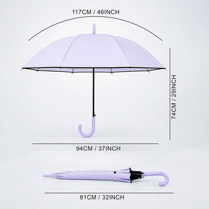 Little Surprise Box Purple Solid Border Umbrella | The Mom Store - Monsoon Wear
