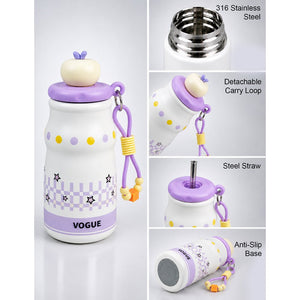 Little Surprise Box Purple Stars Stainless Steel Water Bottle with Infuser | The Mom Store - Purple Water Bottle