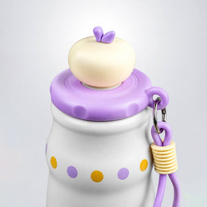 Little Surprise Box Purple Stars Stainless Steel Water Bottle with Infuser | The Mom Store - Purple Water Bottle