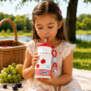 Little Surprise Box Purple Stars Stainless Steel Water Bottle with Infuser | The Mom Store - Red Water Bottle